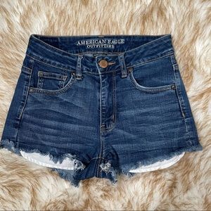 AEO hi-rise stretch shortie